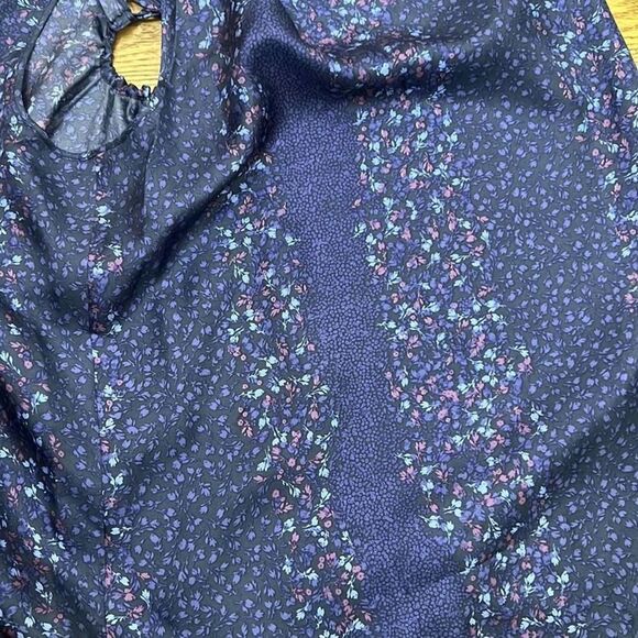 NWT J.JILL 100% SILK BLUE MARIN SIZE‎ M - Picture 7 of 7